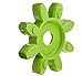 Lovejoy 72244 Size GS 19 Curved Jaw Coupling Spider, Urethane - 64 Shore D, Green,, 185.9 in-lbs Nominal Torque, 9550 rpm Max Rotational Speed