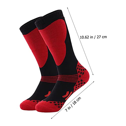balacoo 1 par de meias de esqui infantis quentes para meninos, Conforme mostrado., 00