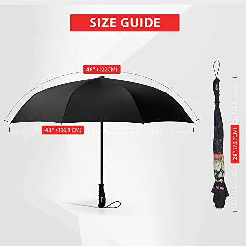 Repel Umbrella Reverse Umbrella - Upside Down Inverted Reversible Wind Resistant Design - Teflon Canopy - Windproof Umbrella With Fiberglass Ribs #TOP5