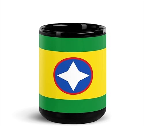 Flag of Bucaramanga Santander - Black Ceramic Coffee Cup
