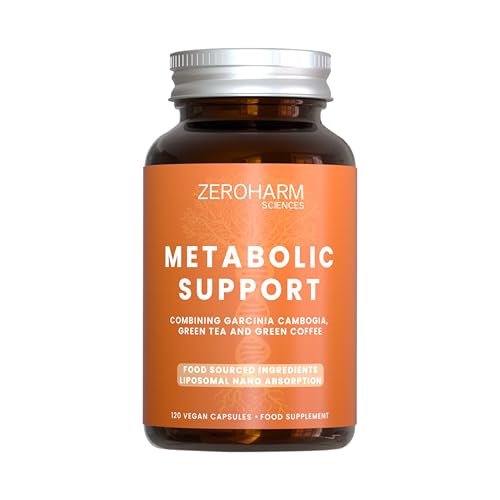 ZeroHarm Metabolic Support – Herbal Blend with Garcinia, Green Coffee & Apple Cider Vinegar – Weight & Energy Support – Liposomal Absorption – Powered by Real Food Ingredients – 120 Vegan Capsules