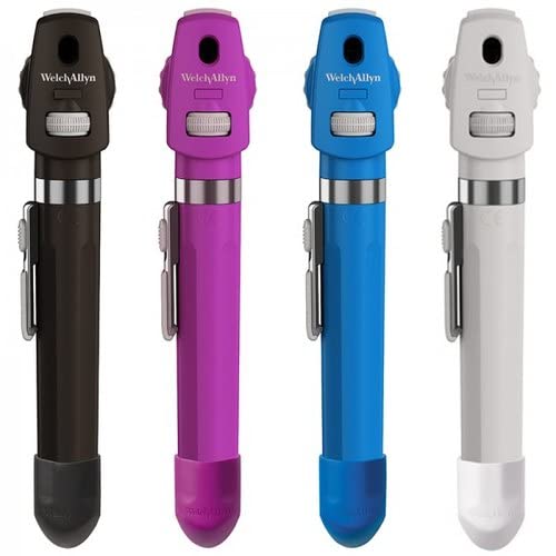 Image of Welch Allyn Ophthalmoscope Pocket LED Fiber Optic Ophthalmoscope 12870(Blue)