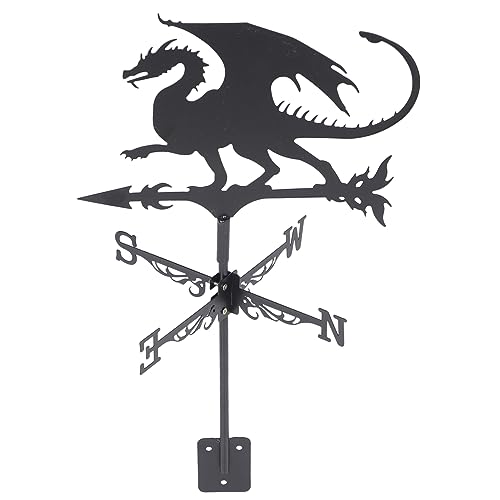 Yardwe Girouette De Toit De Style Ferme Girouette en Métal en Forme De Coq Indicateur De Direction du Vent pour Décoration De Jardin