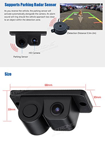 Xtrons® 2 In 1 Camera With Sensor Wide Angle Reversing Camera With Inbuilt Parking Sensor #TOP3