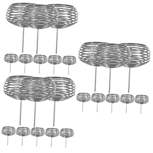 BESPORTBLE 30 Piezas Cajas de Fertilizante Inoxidable Cestas Reutilizables para Bonsáis Plantas Maceta y Suculentas Herramienta Portátil para Jardinería Interiores y Exteriores