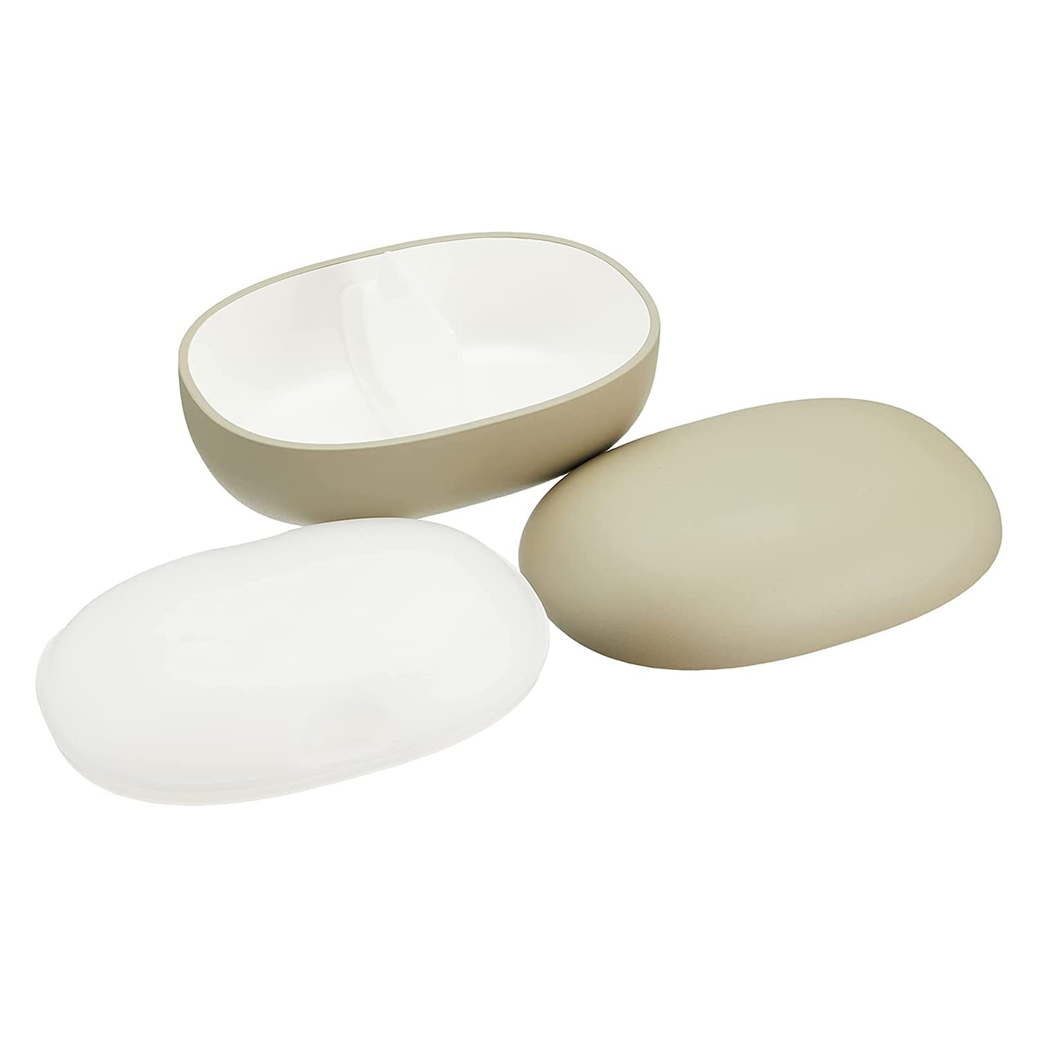 Takenaka Mayu Lunch Box, S, Light Khaki, 14.2 fl oz (420 ml) + 6.1 fl oz (180 ml)