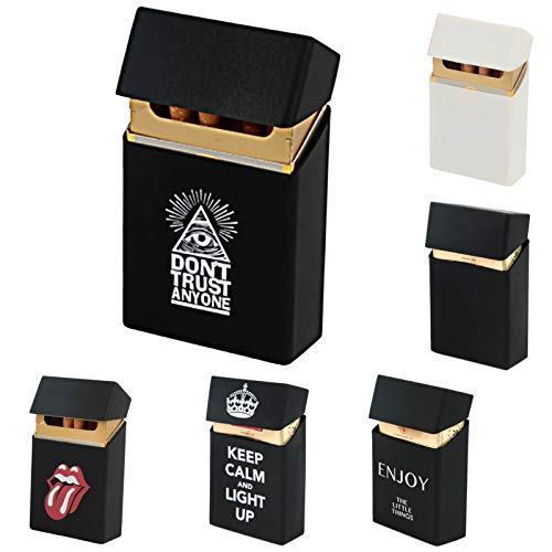 Portable Cigarette Case Cigarette Case for Women Men, Cigarette Holder Case Holds 20 Cigarette Storage Case Box Windproof and Waterproof Drying Box for Outdoor Camping and Hiking