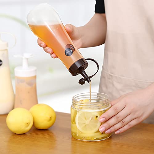 3272, Botella japonesa para apretar, botella de condimento, botella de aceite, dispensador de salsa de soja para cocina, fabricado en Japón, 12 onzas, chocolate 5