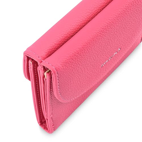 Image of Fastrack Solid Multifold Wallet for Women, Girls and Ladies | with Magnetic Closure