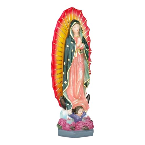 Estatua Virgen de Guadalupe 6 pulgadas figura religiosa miniatura 2
