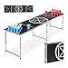Produktbild Relaxdays Beer Pong Tisch, klappbar, Trinkspiel, Audio Table Design, für Erwachsene, HBT 70 x 241,5 x 60cm, schwarz/weiß
