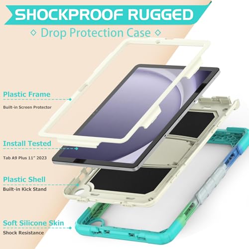 Coque Galaxy Tab A9 Plus incassable avec protège-écran - 7
