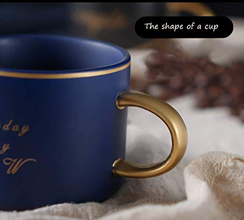Primst Juego de taza de café y platillo cuadrado, taza de té británica verde/rojo para restaurante, café y fiesta… - Imagen 6