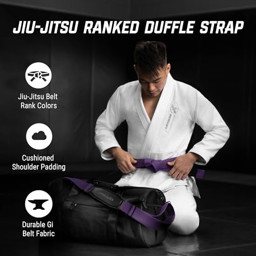 Image of Hayabusa Jiu Jitsu Ranked Duffle Strap - Purple, One