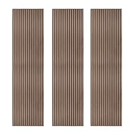 Sophisticated Dark Walnut Wood Finish: Bring timeless elegance to your space with these stunning slatted wall panels, featuring a realistic dark walnut wood effect. Their refined design complements any interior style, adding warmth and sophistication...