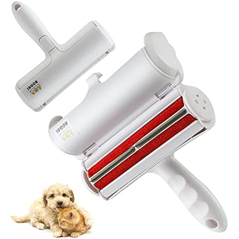 GeeKam Pet Hair Remover,Dog & Cat Remover Roller, for Bedding,Carpet Furniture, Couch and Car Seats, Reusable Eco-Friendly Portable Animal Hair Removal Tool, Upgraded Comfort Handle Cover
