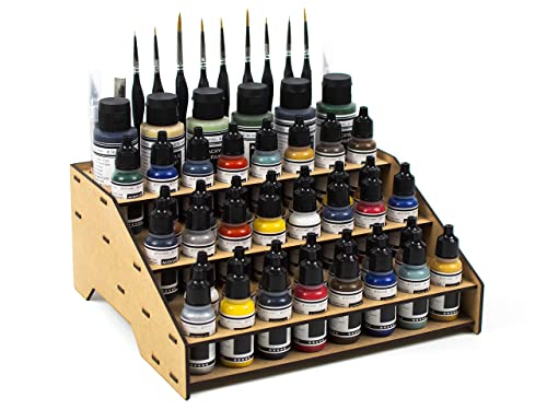 PROSCALE Paint rack vallejo farbständer. Tabletop vallejo farben aufbewahrung model paint rack organizer for hobbyzone pinsel paint station modelbauwerkzeuge (Modell A)