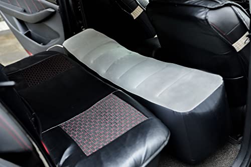 Icelus Auto Matratze Luftmatratze,130 * 27 * 37 cm Rücksitz Lücke Pad Luftbett Kissen, Auto Lücke Pad, Auto aufblasbare Bett mit Luftpumpe für Reisen Camping