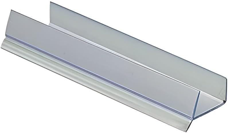 1M Length PVC Plinth Sealing Strip 18mm MDF kickboard Panel Transparent TMW Profiles (18mm x 7.3 mm x 1M)