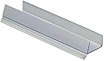 Cezar 1M PVC Plinth Sealing Strip 18mm x 7.3mm - Transparent - Moisture-Resistant Seal 1m Length (18mm x 7.3 mm x 1M)