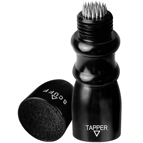 BALIKEN 3-in-1 Pool Cue Tip Shaper and Pool Cue Scuffer, Aerator, and Joint Protector, Billard Cue Accessories (3-in-1, Black)
