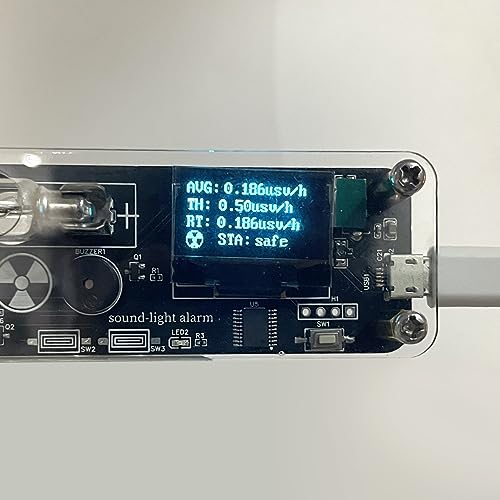 Image of Nuclear Radiation Detector, Portable M4011 J321 Geiger Counter with Organic Light Emitting Diode Screen, Multiple Functions, Detect X Ray, γ Ray, β Ray