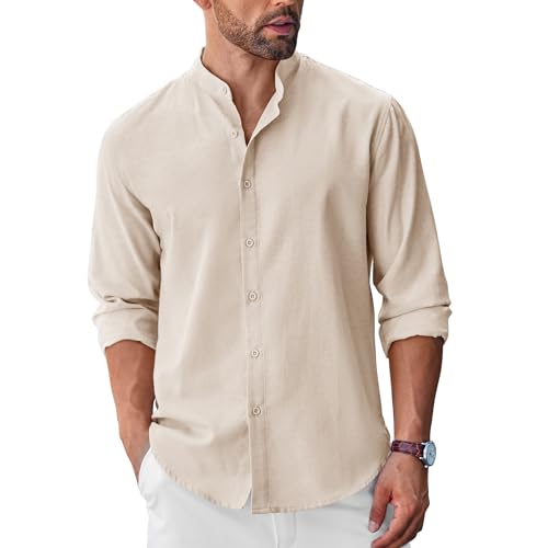 Chemise Oxford homme COOFANDY à manches longues boutonnée casual chic