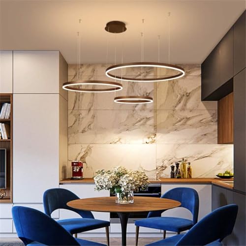 Lustre LED dimmable télécommande pour éclairage séjour chaleureux - 5