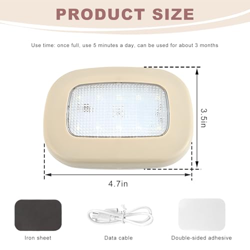 Lámpara Techo Interior Vehículo LED 10 Leds Recargable miniatura 2