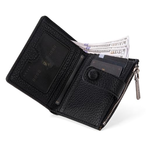 Image of Montana West Wallet Women RFID Blocking Wallets, Card Cases & Money Organizers Wallets with Zipper Coin Pocket, 2 Black, Vintage