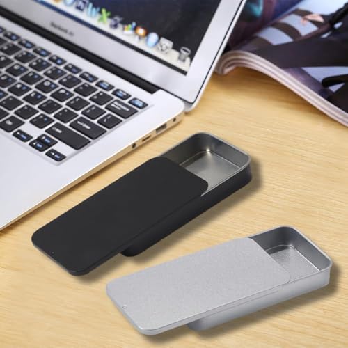 3 Stück Kleine Metallbox-Behälter, Leere Metallbehälter mit Schiebedeckel, kleine metalldose, metalldose klein, kleine dose, für Kleinteile, Süßigkeiten, Schmuck, Basteln