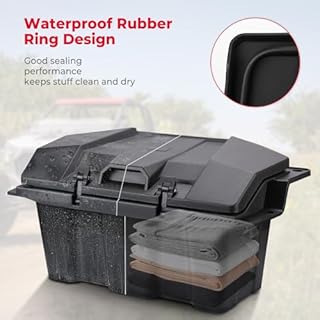 KEMIMOTO PRO XP Cargo Box 73QT Compatible with 2020-2026 Polaris RZR PRO XP/4 2022-2024 RZR Turbo R/4, 2025-2026 Pro S UTV Rear Storage Gear Tool Bed Box Polyethylene Two Lockable Latches 2883751