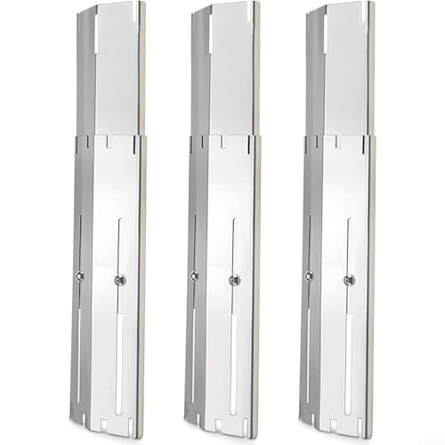 3Pcs Grill Heat Plate, Adjustable Barbeque Heating Plate Stainless Steel Grill Replacement Parts For Outdoor Dining, Silver