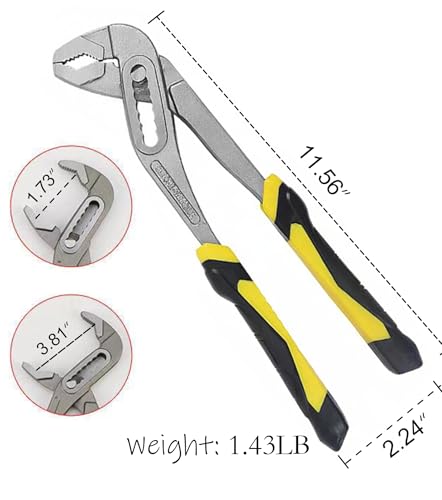 Image of Channel Locks Plier 12 inch,High Torque,V Jaw,Anti-Slip Handle.