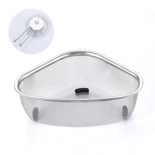 Colador para fregadero triangular de acero inoxidable