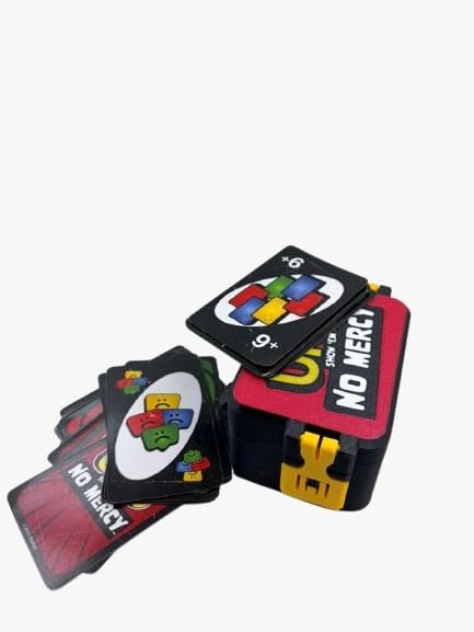 Image of UNO No Mercy Game Cards Case, Card Storage Box with Colorful Design