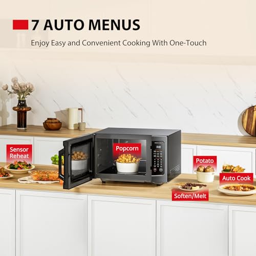 TOSHIBA Flatbed/No Turntable Design Microwave Oven with Inverter Technology, Smart Sensor, Mute Function, 1200W, 1.3 Cu.Ft., Black Stainless Steel, ML-EM13PAITF(BS) by TOSHIBA - Used condition - Image 7