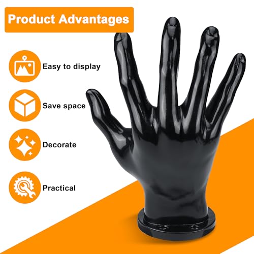 Basketball Holder, Hand Sculpture Ball Holder Wall Mount Art Decor Stand Basketball Storage Rack Organizer Display Case Man Cave for Football Soccer Gifts for Him Men Boys Gamers - Image 5