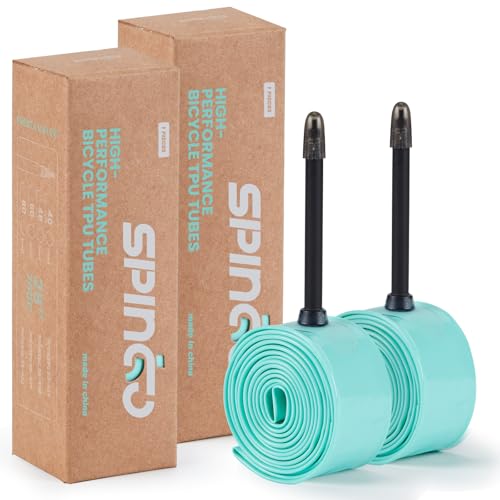 2-Pack/ 4-Pack SPINGO TPU Inner Tube 700C x 23C-32C with 48mm/ 60mm/ 80mm Presta...