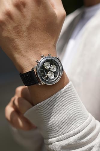 Image of OBLIK Panda REVERSO | Japanese Quartz Multifunction | Rally Style Quick-Release Strap | Case Size: 40 mm | Designed in Germany