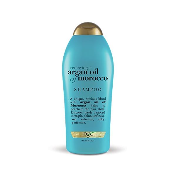 OGX-Renewing-Argan-Oil-of-Morocco-Hydrating-Hair-Shampoo-Cold-Pressed-Argan-Oil-to-Help-Moisturize-Soften-Strengthen-Hair-Paraben-Free-with-Sulfate-Free-Surfactants-254-fl-oz OGX Renewing + Argan Oil of Morocco Hydrating Hair Shampoo, Cold-Pressed to Help Moisturize, Soften & Strengthen Hair, Paraben-Free with Sulfate-Free Surfactants, 25.4 fl oz