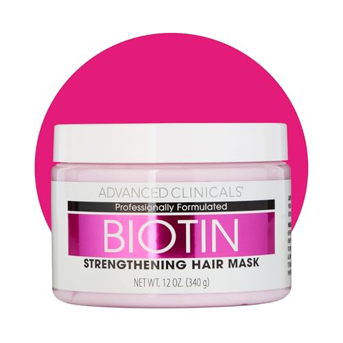 Advanced Clinicals Biotin Hair Treatment Anti-Breakage Repair Hair Mask. Strengthen Broken...