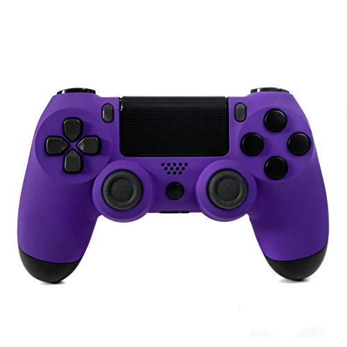 Free Shipping Over $50 PlayStation 4 Custom Soft Touch Controller for Sony PS4 - Soft Touch Feel, Added Grip, Custom Blackout Buttons, and a Vibrant Purple Color - Compatible with all PS5 Consoles