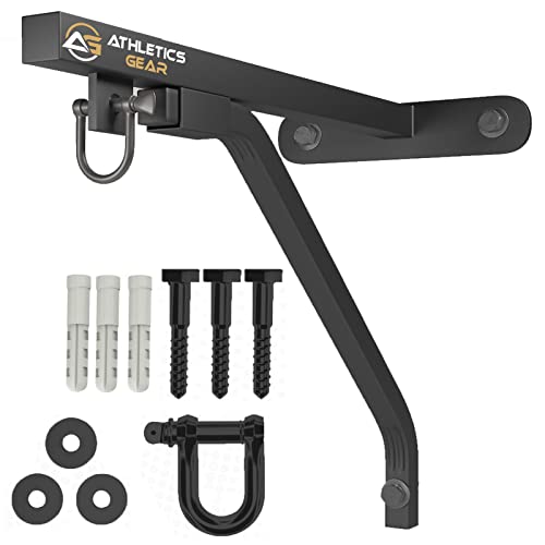 Support Sac De Boxe Athletics Gear Support De Sac De Frappe Robuste Avec Manille En D Et Fixations 30 Cm Accroche Sac De Frappe Support Mural Sac De Frappe