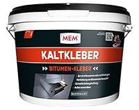 MEM Kaltkleber, Zur Verklebung und Reparatur von Bitumendachpappen, Mit schneller Anfangshaftung, Lösemittelfrei, 3 kg, Schwarz