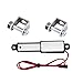 JUSTJUNFEN Actionneur électrique Micro linéaire 1 2V 30/60 / 90N Vitesse Mini Course compacte Durable for Les télécommandes Voiture avec Crochets Pièces d'outils (Color : 12V 30N 50mm)