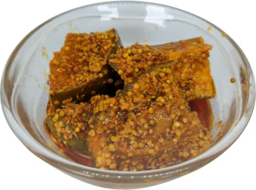 Image of Organic Anand Pure & Natural Less Sweet Mango Pickle (Mitha Aam ka achar) Jaggery Mango Pickle, Homemade Achar, No Artificial Preservatives & Colors (350Gm)