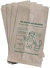 100 Bioabfal First Paper Brown 9.5 L Biomüllt Üten Bin Bags Rubbish Bags Organic Compost Bags 20/16 X 36 cm