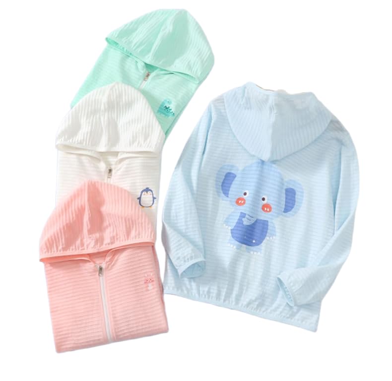 Unisex Toddler Sun UV Protection Hoodie Kids Summer Lightweight Cute Animal Jacket Breathable Outwear