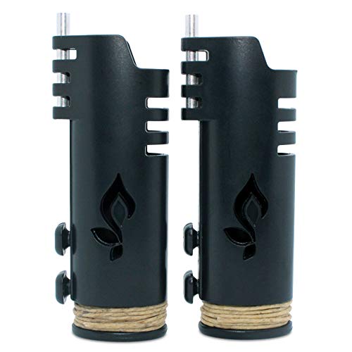 Hemplights Hemp Wick Lighter 2 Pack Wrapper, Includes 8Ft Hemp Wick By Usa (Black.black) #TOP1
